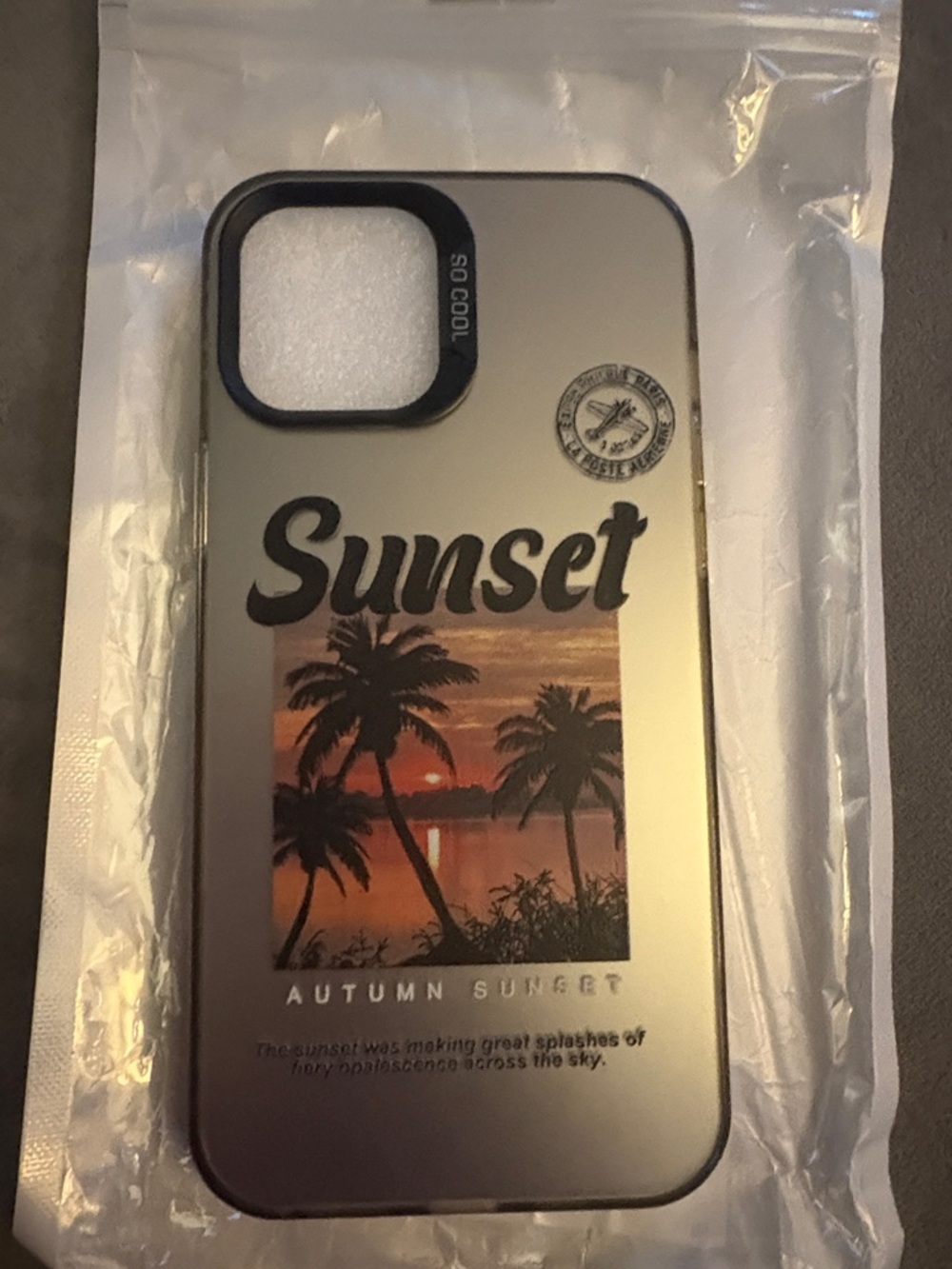Sunset Autumn Sunset Phone Case - Silver